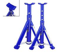 Blue Axle Stand, Car Support Holding Stands, 3 Ton Tonne Heavy Duty Metal Steel Axle Jack Stands, Adjustable Height for Garage Workshop Usage, Pack of 2