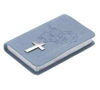 Blue Baby Bible CSB with Sterling Silver Cross Christening Gift British Made