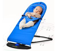 (Blue) Baby Bouncer Rocking Chair Durable Infant Swing
