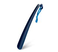 Blue Badge 43cm Shoe Horn, Extra Long Handled Navy Plastic Shoe Horn for Taking Boots on and off with Comfort Grip, Long Shoe horn for Men, Women - Pack of 1