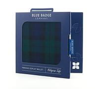 Blue Badge Co Blackwatch Tartan Fabric Hologram-Safe Wallet Disabled Parking Permit Cover Holder Fits New Badge Includes Timer Clock Made in The UK