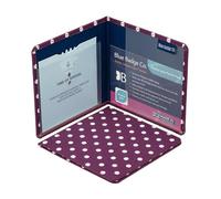 Blue Badge Co Grape Spotty Hologram-Safe Wallet, Disabled Parking Permit Cover Holder Includes Timer Clock, Disabled Badge Holder for Car