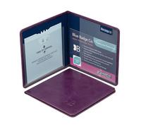 Blue Badge Co Italian Leather Parking Wallet in Purple