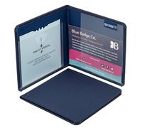 Blue Badge Co Fabric Hologram Safe Wallet, Disabled Parking Permit Cover Holder Includes Timer Clock, Made in The UK, Disabled Badge Holder for Car Navy