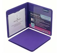 Blue Badge Co Fabric Hologram Safe Wallet, Disabled Parking Permit Cover Holder Includes Timer Clock, Made in The UK, Disabled Badge Holder for Car Purple