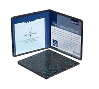 Blue Badge Disabled Holder Parking Permit Wallet in Holographic Black Glass, Hologram-Safe UK Made Wallet, Disabled Parking Permit Cover Holder Includes Timer Clock, Disabled Badge Holder for Car