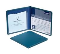 Blue Badge Eco-Friendly Parking Permit Wallet Made from Recycled Bottles in Peacock Blue, Hologram-Safe UK Made Wallet, Includes Free Timer Clock, Disabled Badge Holder for Car