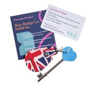 Blue Badge Official & Genuine RADAR Disabled Toilet Key with Union Jack