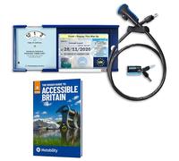 Blue Badge Protector Lock for Car Disabled Anti Theft Holder Wallet Security Defender Device with Accessible Guide to Britain Book