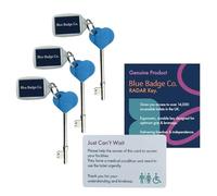Blue Badge Triple Pack Radar Co Genuine & Offical NKS Radar Key