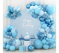 Blue Balloon Arch Kit - 110PC Blue Balloon Garland for Birthday, Baby Shower, Gender Reveal, Boys' 1st Birthday, Graduation