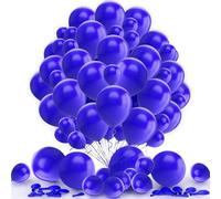 Blue Balloons 12 Inch Blue Latex Balloon 15 Pack Round Party Ballons for Birthday Graduation Baby Shower Baseball Nautical Gender Reveal Wedding Party Decorations