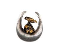 BLUE BANANA BODY PIERCING Raven Saddle Ear Hanger Plugs, Tunnels for Stretched Ears and Ear Stretching, Goth Accessories Tunnel Plugs for Men & Women