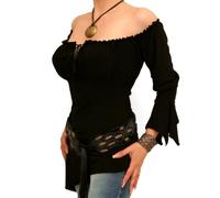 Blue Banana Women's Off The Shoulder Bell Sleeve Top - Black Size 18