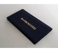 Blue Banknotes Album/Holder 20 Pages for Dolars Pound Euro Numismatics Folder Storage Coins Collection