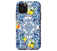 Blue baroque Sicilian lemon art Case for iPhone 11 Pro
