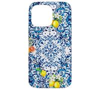 Blue baroque Sicilian lemon art Case for iPhone 14 Pro Max