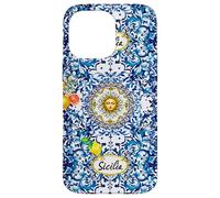 Blue baroque Sicilian sun lemon art Case for iPhone 14 Pro Max