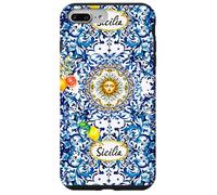 Blue baroque Sicilian sun lemon art Case for iPhone 7 Plus/8 Plus
