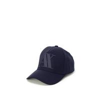 Blue Baseball Hat with AX Logo - male - Armani Exchange - Hats & Caps - Blue - ONE SIZE - Accessories ONE SIZE