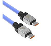 (Blue) BASEUS CoolPlay Series for iPhone 15 Series CB000047 1m Type-C to Type-C 100W Cable Ultra Fast Charging PD Charger Cord 480Mbps Data Cable - Black