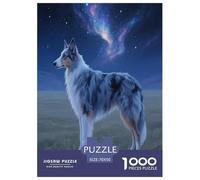 Blue Bay Shepherd Dog 1000 Piece Puzzle Games for Adults Perfect for Relaxation Jigsaw Puzzle Pet Dog Home Decoration for The Whole Family 70x50cm/1000pcs