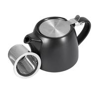 BLUE BAZAAR Ceramic Teapot with Infuser 550ml - Porcelain Loose Leaf Tea Pot for 2 Cups, Heat-Resistant Ceramic Tea Maker with Stainless Steel Strainer