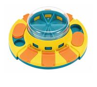BLUE BAZAAR Dog Puzzle Toy Cat Dog Universal Feeding Triple-Action Feeder | Triple-action spinning/sliding/flipping design, slow feeder for healthy digestion, food-grade safe materials, non-slip grip