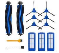 BLUE BAZAAR Replacement Parts for Eufy RoboVac 11S / 30 / 30C / 15C / 15T / 12 / 35C - 2 Rolling Brushes, 3 Filter Sets, 2 Side Brushes for Robotic Vacuum Cleaners