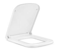 BLUE BAZAAR Square Toilet Seat 36X42X4CM Soft Close Toilet Seat with Quick Release for Easy and Install Clean Universal Toilets Seats for Square Shaped Toilet Pans