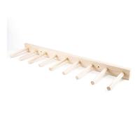 BLUE BAZAAR Wall-Mounted Boot Rack for 4 Pairs - 78cm Wooden Shoe & Boot Organizer - Ideal for Long Boots, Wellington Boots, Riding Boot & Entryway Storage