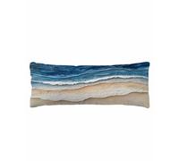 Blue Beach Coastal Body Pillow Cover 20 x 54 Inch Decorative Pillow Cover Nautical Seaside Ocean Beige Lumbar Pillowcase Seasonal Rectangle Cushion Case for Couch Sofa Bed Living Room