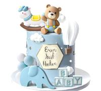 Blue Bear Cake Decoration Blue Gold Balls Cake Topper Bears Cake Cake Decoration Baby Shower Birthday Supplies