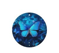 Blue Beautful Butterfly Car Air Fresheners 6 Pcs, Funny Hanging Car Air Fresheners Cute Long Lasting Scented Mirror Hanging Decoration Ornaments Gift Interior Decor Accessories For Men Women