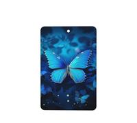 Blue Beautful Butterfly Car Air Fresheners 6 Pcs, Funny Hanging Car Air Fresheners Cute Long Lasting Scented Mirror Hanging Decoration Ornaments Gift Interior Decor Accessories For Men Women