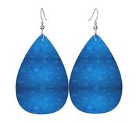 Blue Beautful Butterfly Women'S Drop-Shaped Leather Earrings Are Suitable For Parties, Holiday Parties And Gifts.