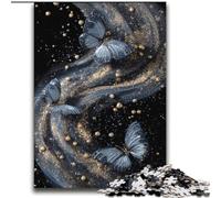 Blue Beautiful Butterfly Puzzles for Adults Teens 2000 Pieces, Family Activity Fun at Home Activities, Birthday Present,Travel Gifts (70x100cm)