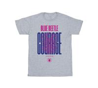 Blue Beetle Boy's Courage T-Shirt in Grey | Size: 12-13 Years Blue Beetle Grey 12-13 Years