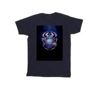 Blue Beetle Boy's Glowing Beetle Cotton T-Shirt in Navy | Size: 5-6 Years Blue Beetle Navy 5-6 Years