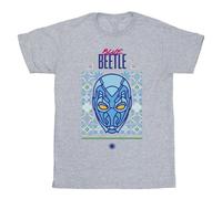 Blue Beetle Boy's Helmet T-Shirt in Grey | Size: 3-4 Years Blue Beetle Grey 3-4 Years