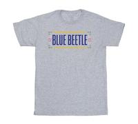Blue Beetle Boy's Patterned Logo T-Shirt in Grey | Size: 3-4 Years Blue Beetle Grey 3-4 Years