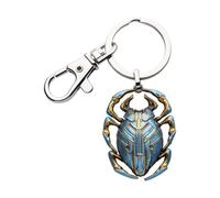 Blue Beetle Film Official 3D Keychain - Officially Licensed DC Comics BLUE BEETLE Movie 3-D Key Ring, 3.8cm