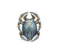 Blue Beetle Film Official 3D Pin - Officially Licensed DC Comics BLUE BEETLE Movie 3-D Scarab Enamel Lapel Pin, 3.8cm