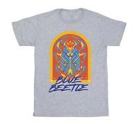 Blue Beetle Girl's T-Shirt in Grey | Size: 7-8 Years Blue Beetle Grey 7-8 Years