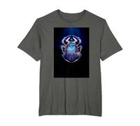 Blue Beetle Glowing Beetle T-Shirt, Men's Big and Tall, Asphalt Grey, 2X Tall