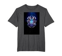 Blue Beetle Glowing Beetle T-Shirt, Men's Big and Tall, Dark Heather Grey, 2X Tall