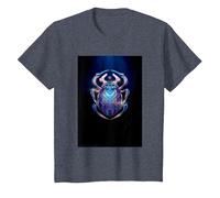 Blue Beetle Glowing Beetle T-Shirt, Youth, Heather Blue, 2T