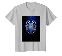 Blue Beetle Glowing Beetle T-Shirt, Youth, Silver Grey, 2T