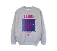 Blue Beetle Men's Courage Sweatshirt in Grey | Size: XL Blue Beetle Grey XL