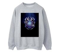 Blue Beetle Men's Glowing Beetle Sweatshirt in Grey | Size: 2XL Blue Beetle Grey 2XL